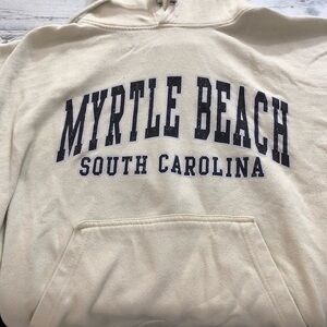 Cream Myrtle Beach Hoodie Nice